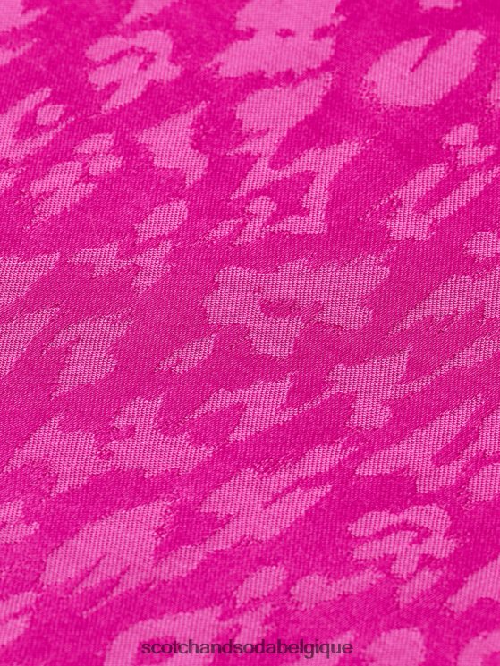 vêtements Scotch & Soda chemise coupe slim passepoilée- Scotch and Soda shop near me fuchsia 6BZRBF54