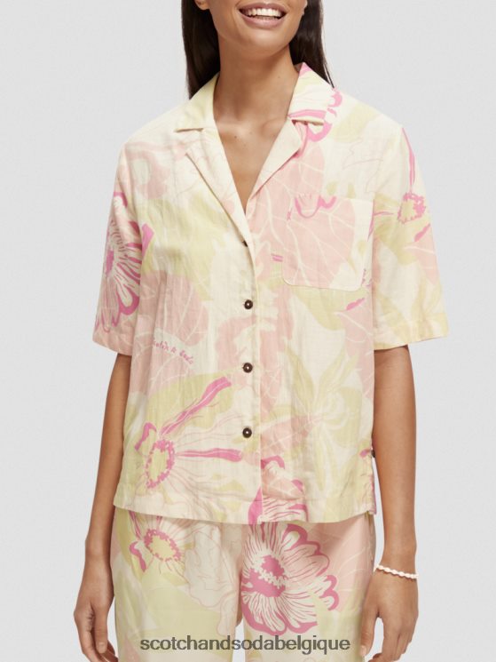 vêtements Scotch & Soda chemise de camp imprimée- Scotch and Soda Liﾨﾨge fleur de vondelfield 6BZRBF42