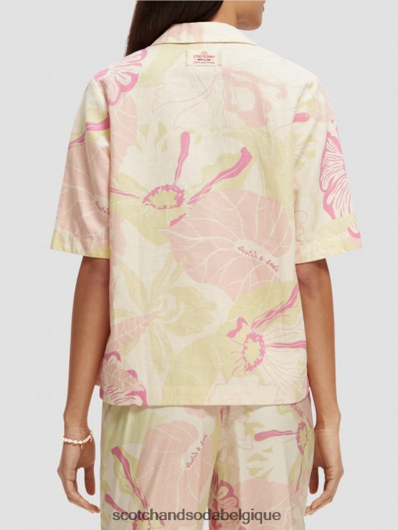 vêtements Scotch & Soda chemise de camp imprimée- Scotch and Soda Liﾨﾨge fleur de vondelfield 6BZRBF42