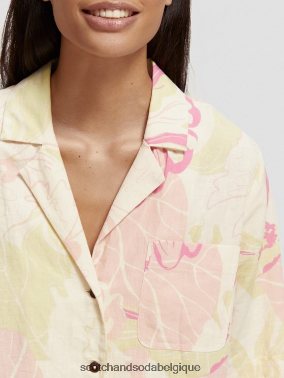 vêtements Scotch & Soda chemise de camp imprimée- Scotch and Soda Liﾨﾨge fleur de vondelfield 6BZRBF42