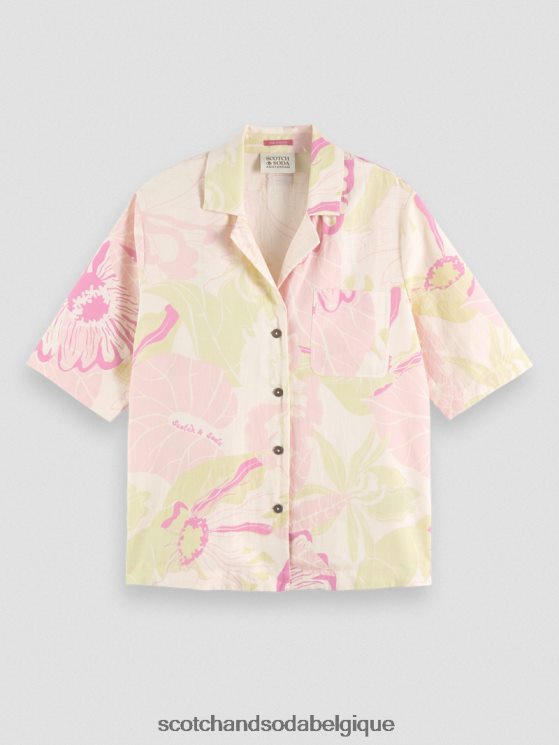 vêtements Scotch & Soda chemise de camp imprimée- Scotch and Soda Liﾨﾨge fleur de vondelfield 6BZRBF42