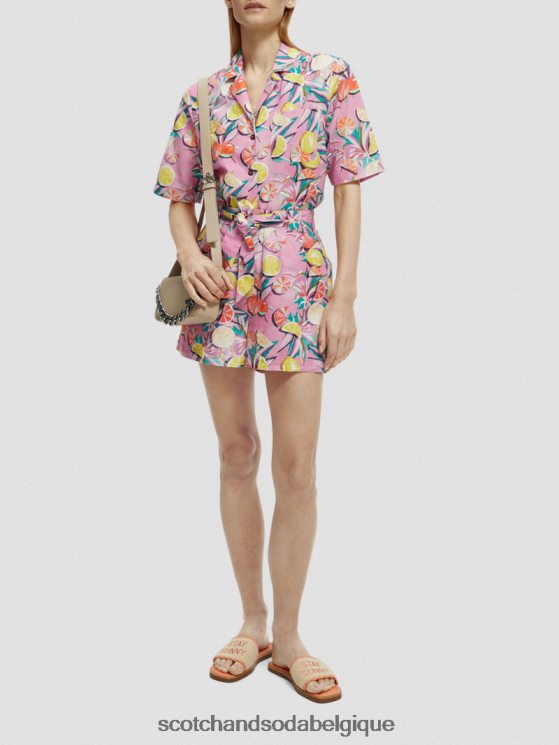 vêtements Scotch & Soda chemise de camp imprimée- Scotch and Soda parfum orchidée de courge aux agrumes 6BZRBF43