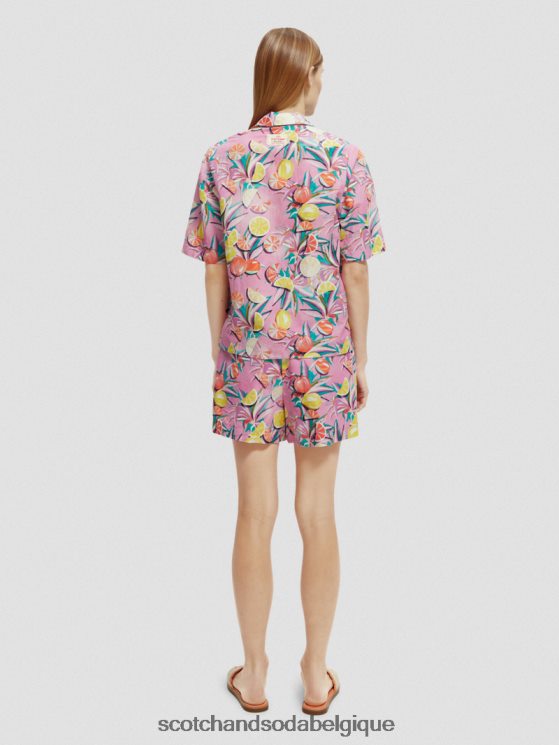 vêtements Scotch & Soda chemise de camp imprimée- Scotch and Soda parfum orchidée de courge aux agrumes 6BZRBF43