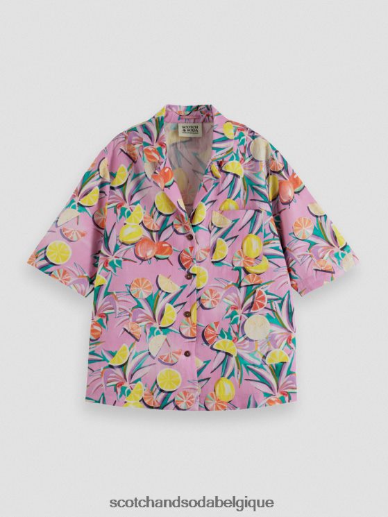 vêtements Scotch & Soda chemise de camp imprimée- Scotch and Soda parfum orchidée de courge aux agrumes 6BZRBF43