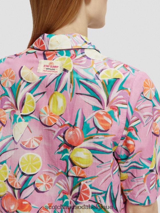 vêtements Scotch & Soda chemise de camp imprimée- Scotch and Soda parfum orchidée de courge aux agrumes 6BZRBF43