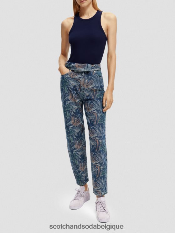 vêtements Scotch & Soda débardeur à dos nageur en coton biologique- Scotch and Soda Belgique marine 6BZRBF83