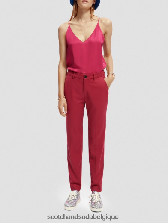 vêtements Scotch & Soda débardeur en jersey à col V- Scotch and Soda Liﾨﾨge tarte aux cerises 6BZRBF69