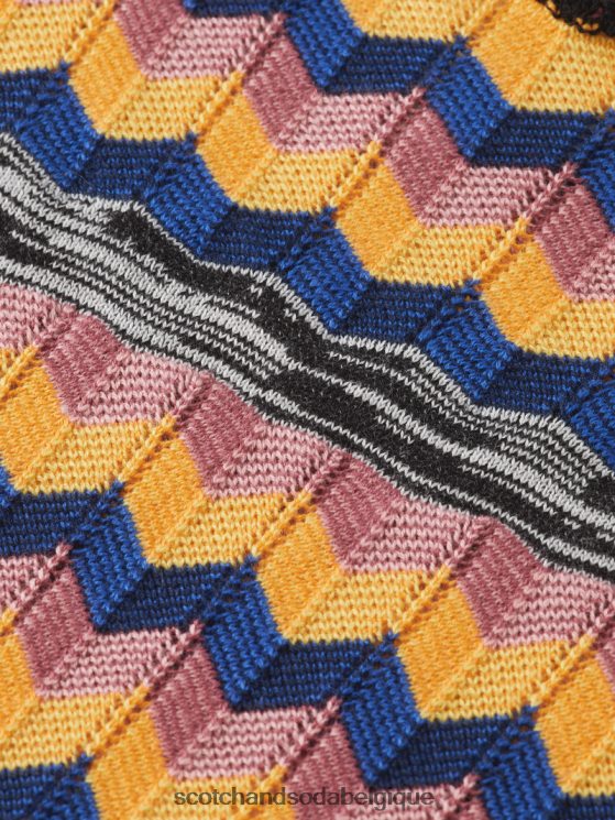 vêtements Scotch & Soda débardeur en maille de coton biologique- Scotch and Soda shop online multi-rayures 6BZRBF125