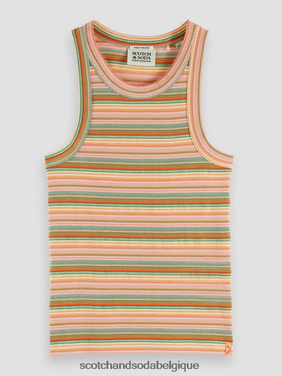 vêtements Scotch & Soda débardeur nageur rayé- Scotch and Soda shop online jersey multi-rayures 6BZRBF80