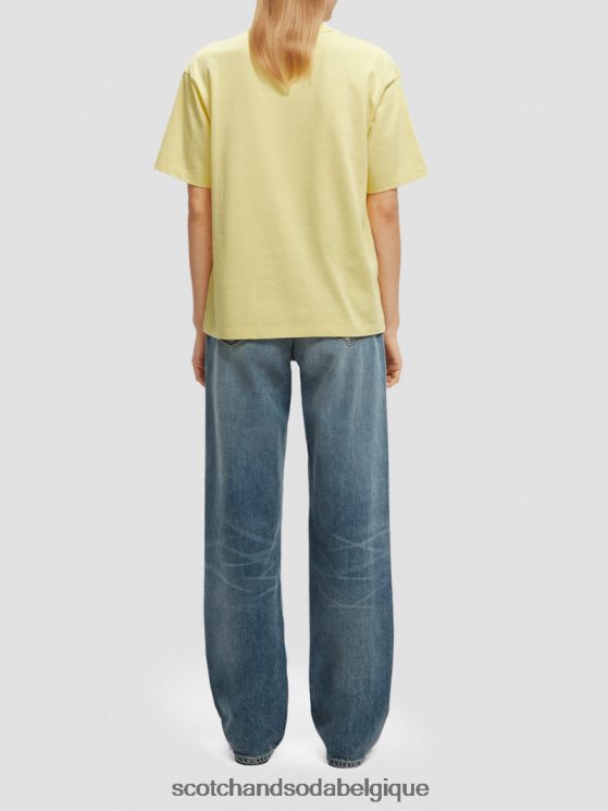 vêtements Scotch & Soda t-shirt ample à imprimé graphique- Scotch and Soda outlet Popcorn 6BZRBF64