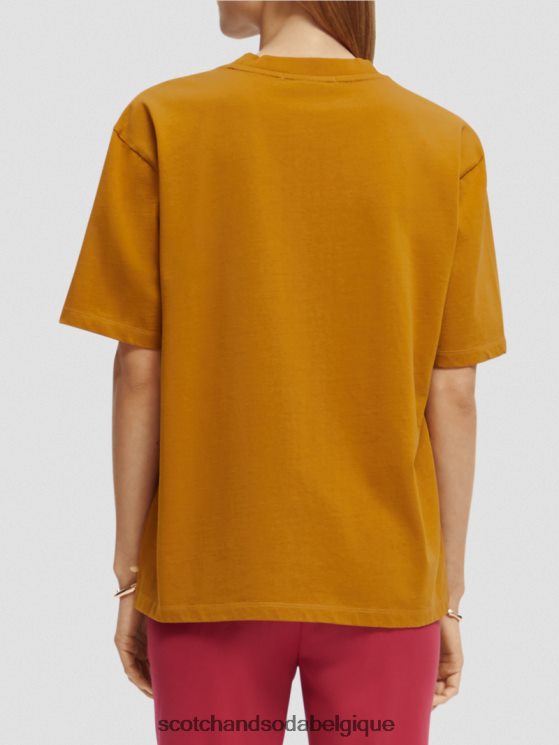 vêtements Scotch & Soda t-shirt ample à imprimé graphique- Scotch and Soda parfum caramel 6BZRBF61
