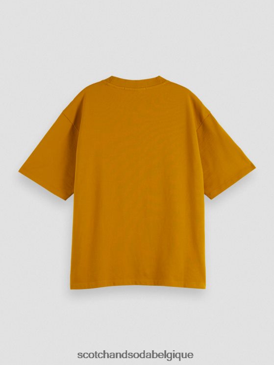 vêtements Scotch & Soda t-shirt ample à imprimé graphique- Scotch and Soda parfum caramel 6BZRBF61