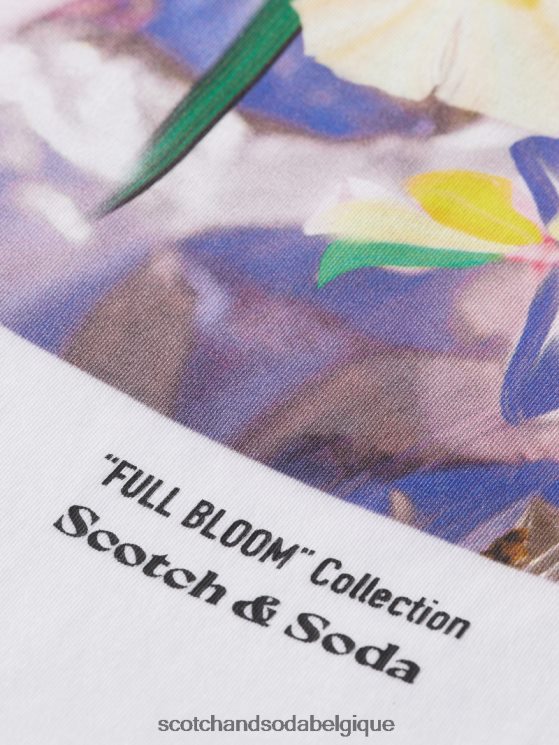 vêtements Scotch & Soda t-shirt ample à motif artistique- Scotch and Soda Belgique blanc 6BZRBF92