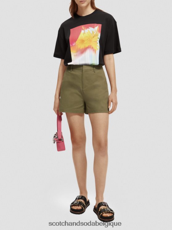 vêtements Scotch & Soda t-shirt ample à motif artistique- Scotch and Soda Bruxelles noir 6BZRBF93