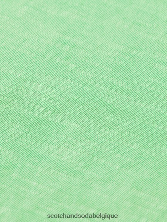 vêtements Scotch & Soda t-shirt coupe classique- Scotch and Soda Belgique perruche brillante 6BZRBF101