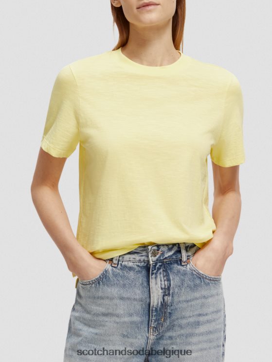 vêtements Scotch & Soda t-shirt coupe classique- Scotch and Soda Liﾨﾨge Popcorn 6BZRBF105