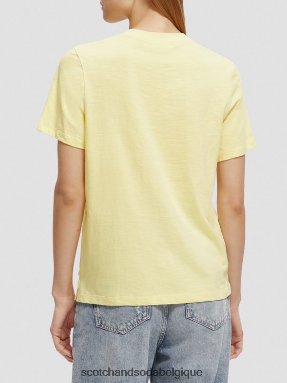 vêtements Scotch & Soda t-shirt coupe classique- Scotch and Soda Liﾨﾨge Popcorn 6BZRBF105