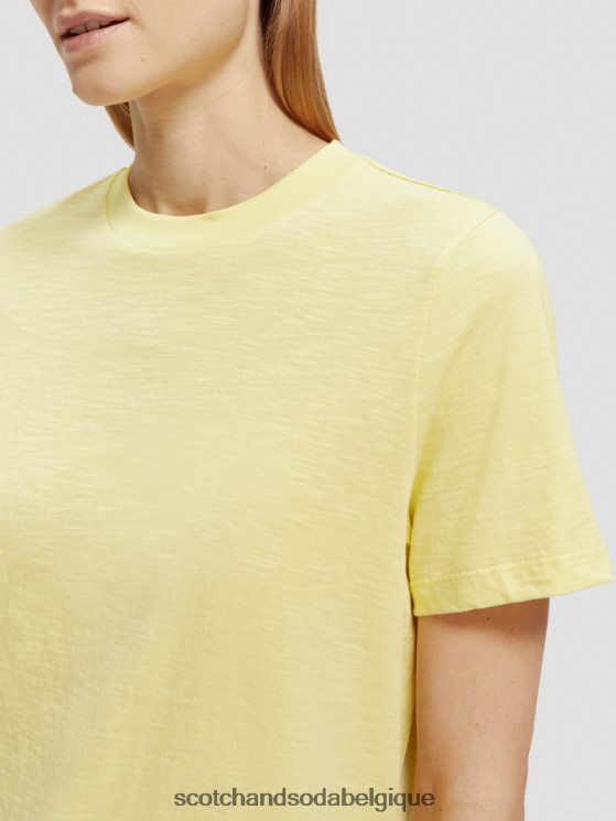 vêtements Scotch & Soda t-shirt coupe classique- Scotch and Soda Liﾨﾨge Popcorn 6BZRBF105