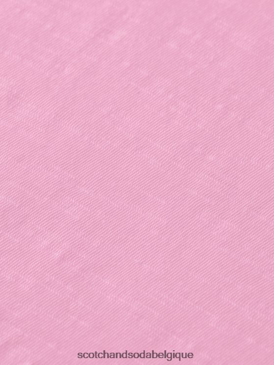 vêtements Scotch & Soda t-shirt coupe classique- Scotch and Soda femme orchidée rose 6BZRBF104