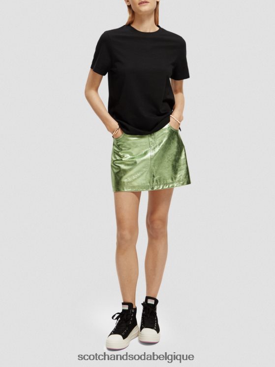 vêtements Scotch & Soda t-shirt coupe classique- Scotch and Soda outlet noir 6BZRBF100