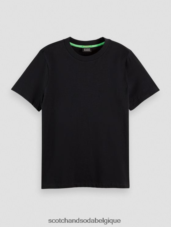 vêtements Scotch & Soda t-shirt coupe classique- Scotch and Soda outlet noir 6BZRBF100