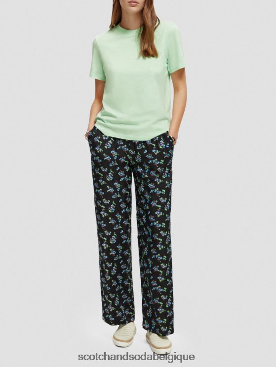vêtements Scotch & Soda t-shirt coupe classique- Scotch and Soda shop near me menthe cendrée 6BZRBF99
