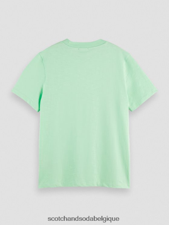 vêtements Scotch & Soda t-shirt coupe classique- Scotch and Soda shop near me menthe cendrée 6BZRBF99