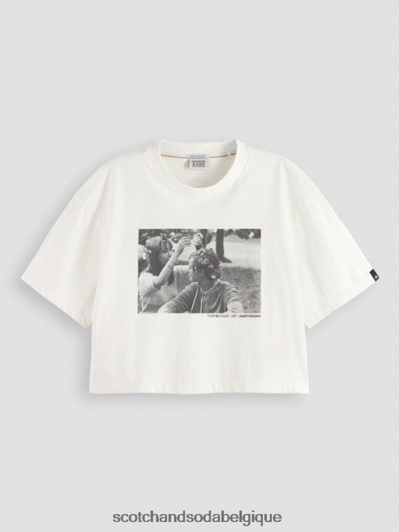 vêtements Scotch & Soda t-shirt court à motif photo- Scotch and Soda Namur combiner un 6BZRBF112