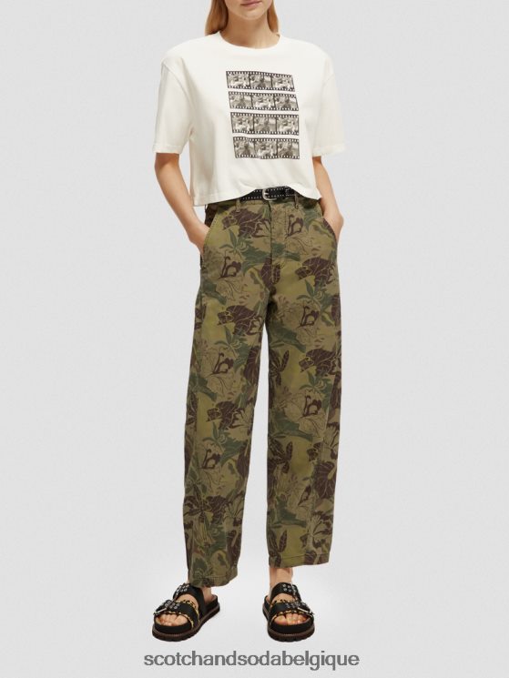 vêtements Scotch & Soda t-shirt court à motif photo- Scotch and Soda femme combo b 6BZRBF113