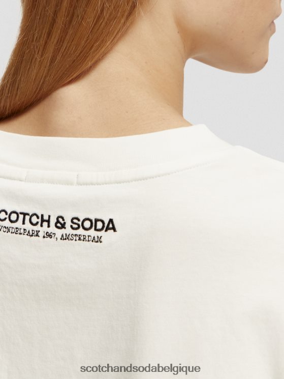 vêtements Scotch & Soda t-shirt court à motif photo- Scotch and Soda femme combo b 6BZRBF113