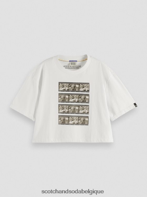 vêtements Scotch & Soda t-shirt court à motif photo- Scotch and Soda femme combo b 6BZRBF113