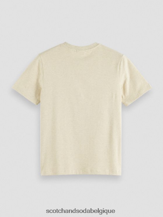 vêtements Scotch & Soda t-shirt en coton biologique coupe décontractée- Scotch and Soda shop near me mélange de flocons d\'avoine 6BZRBF81