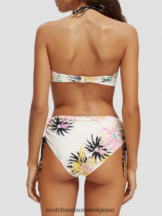 vêtements Scotch & Soda bas de bikini taille haute- Scotch and Soda Liﾨﾨge aster blanc 6BZRBF258