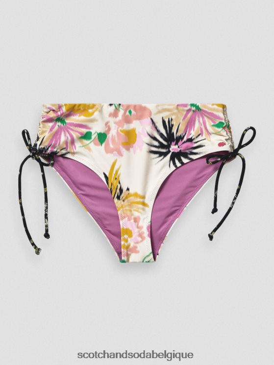 vêtements Scotch & Soda bas de bikini taille haute- Scotch and Soda Liﾨﾨge aster blanc 6BZRBF258