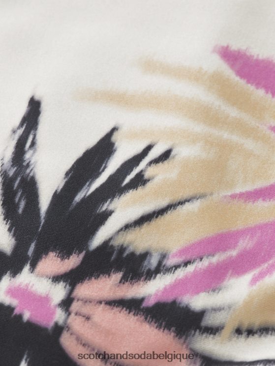 vêtements Scotch & Soda bas de bikini taille haute- Scotch and Soda Liﾨﾨge aster blanc 6BZRBF258