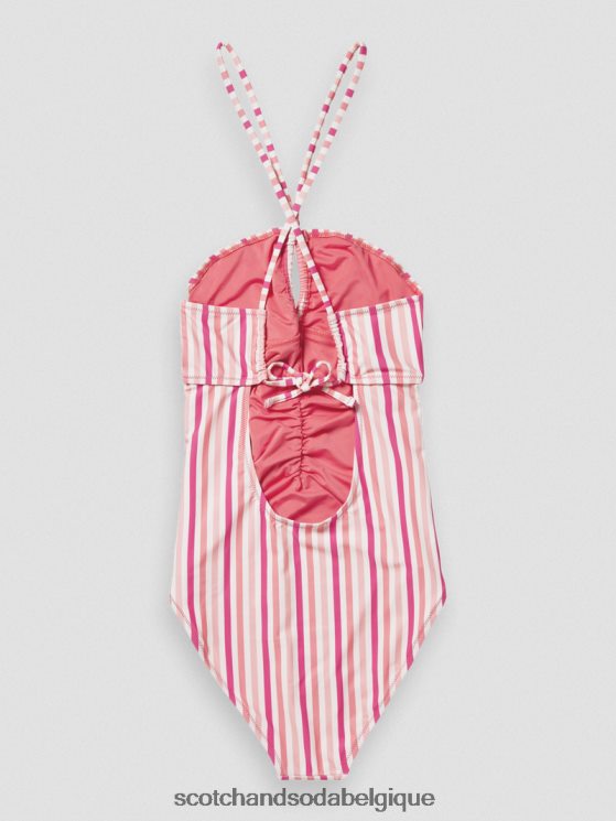 vêtements Scotch & Soda maillot de bain dos nu- Scotch and Soda femme punch rose 6BZRBF257