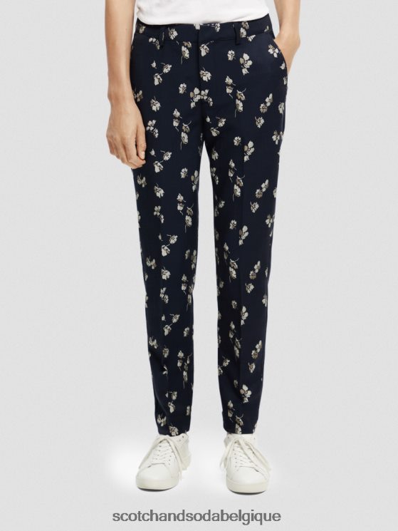 vêtements Scotch & Soda The Lowry - Pantalon slim taille mi-haute en jacquard- Scotch and Soda shop near me tulipes 6BZRBF153