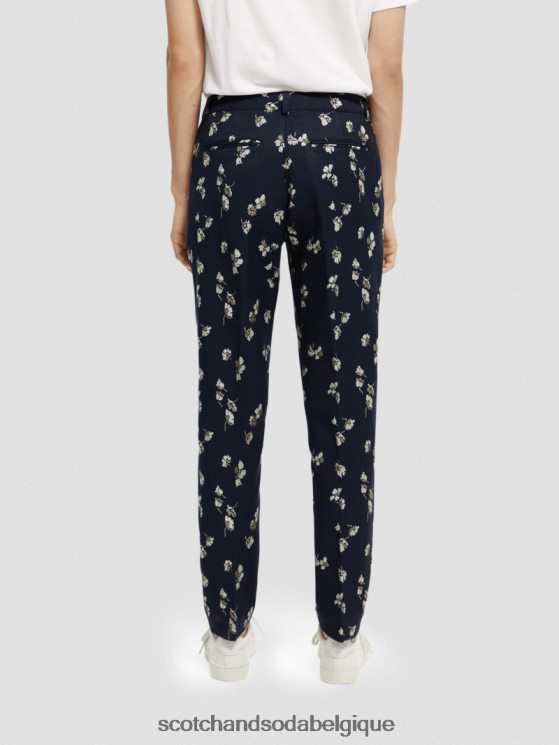vêtements Scotch & Soda The Lowry - Pantalon slim taille mi-haute en jacquard- Scotch and Soda shop near me tulipes 6BZRBF153