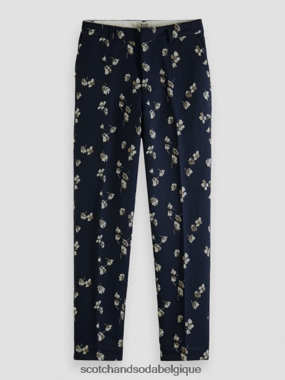 vêtements Scotch & Soda The Lowry - Pantalon slim taille mi-haute en jacquard- Scotch and Soda shop near me tulipes 6BZRBF153