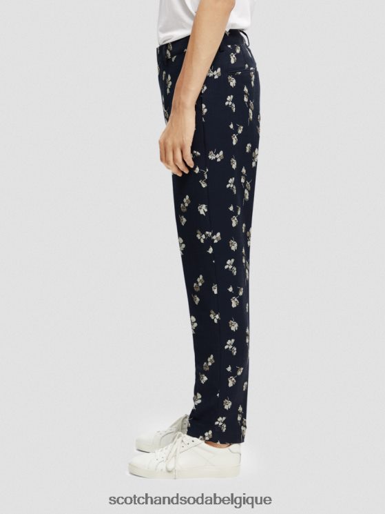 vêtements Scotch & Soda The Lowry - Pantalon slim taille mi-haute en jacquard- Scotch and Soda shop near me tulipes 6BZRBF153