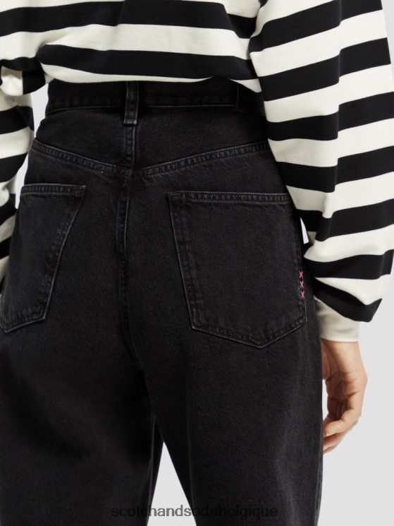 vêtements Scotch & Soda jean coupe boyfriend ultra ample taille haute The Fling- Scotch and Soda Liﾨﾨge excès 6BZRBF231