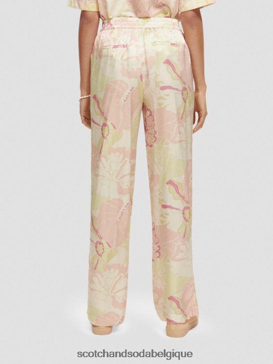 vêtements Scotch & Soda le gia taille mi-haute jambe large imprimé- Scotch and Soda femme fleur de vondelfield 6BZRBF167