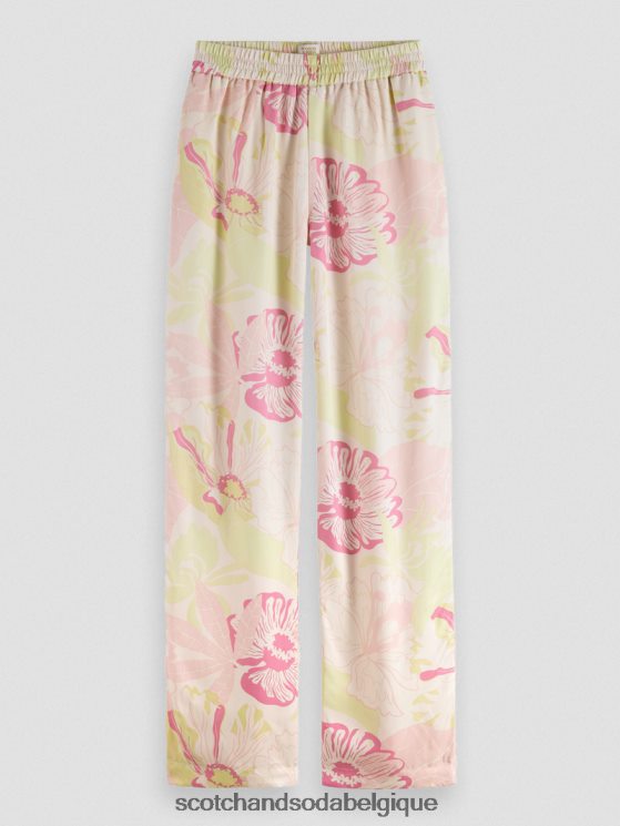 vêtements Scotch & Soda le gia taille mi-haute jambe large imprimé- Scotch and Soda femme fleur de vondelfield 6BZRBF167