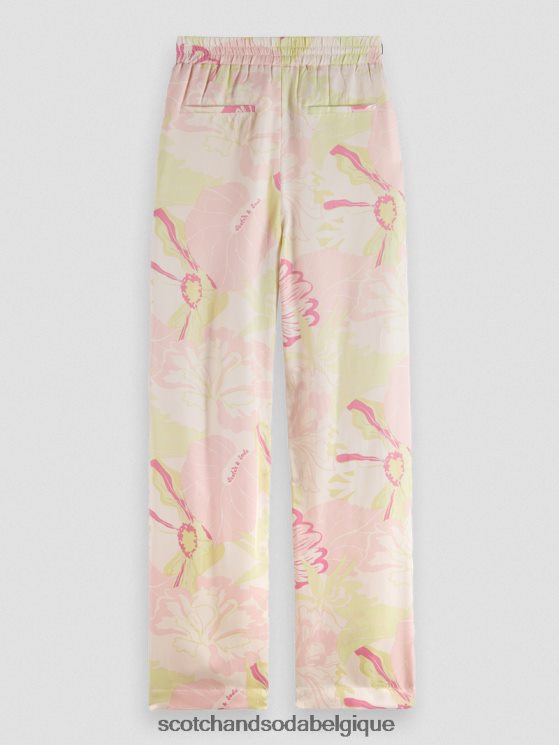 vêtements Scotch & Soda le gia taille mi-haute jambe large imprimé- Scotch and Soda femme fleur de vondelfield 6BZRBF167