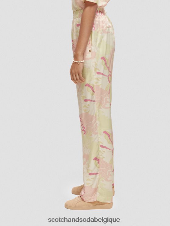 vêtements Scotch & Soda le gia taille mi-haute jambe large imprimé- Scotch and Soda femme fleur de vondelfield 6BZRBF167