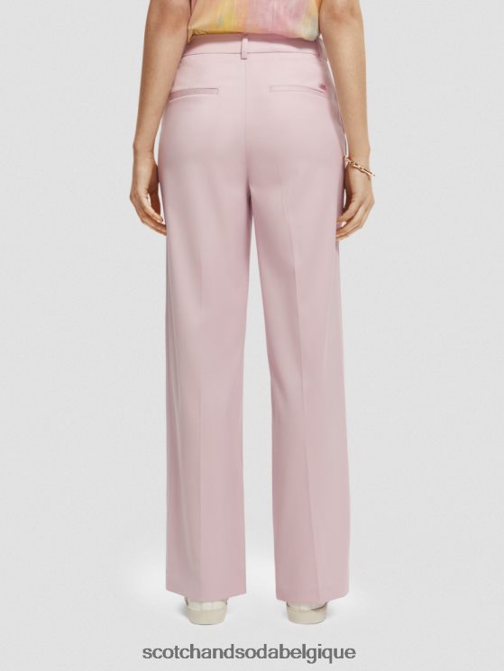vêtements Scotch & Soda le pantalon large taille haute edie- Scotch and Soda femme lavande 6BZRBF158