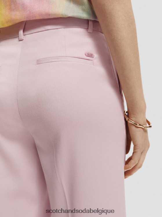 vêtements Scotch & Soda le pantalon large taille haute edie- Scotch and Soda femme lavande 6BZRBF158