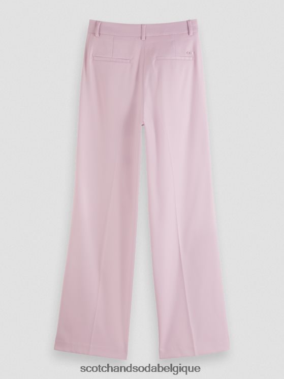 vêtements Scotch & Soda le pantalon large taille haute edie- Scotch and Soda femme lavande 6BZRBF158