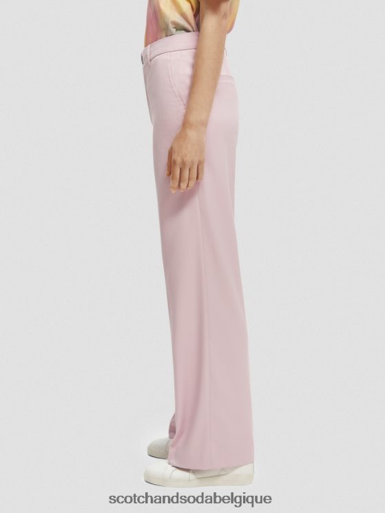 vêtements Scotch & Soda le pantalon large taille haute edie- Scotch and Soda femme lavande 6BZRBF158