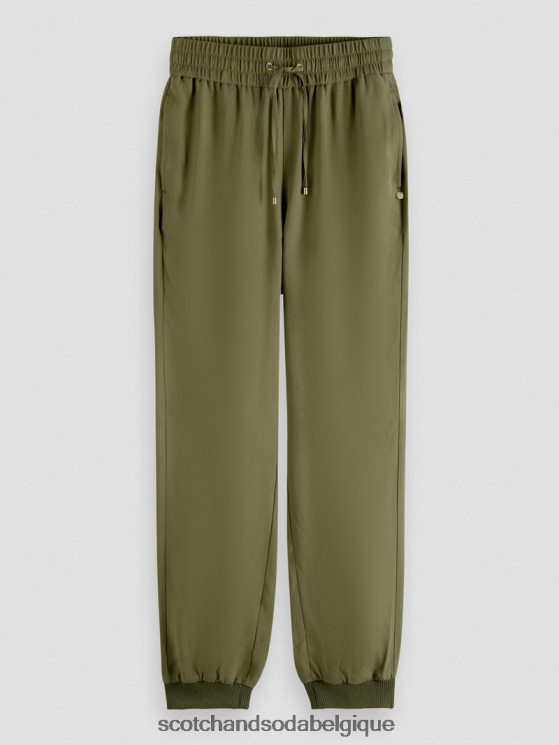 vêtements Scotch & Soda pantalon de jogging facile- Scotch and Soda Namur vert armée 6BZRBF148